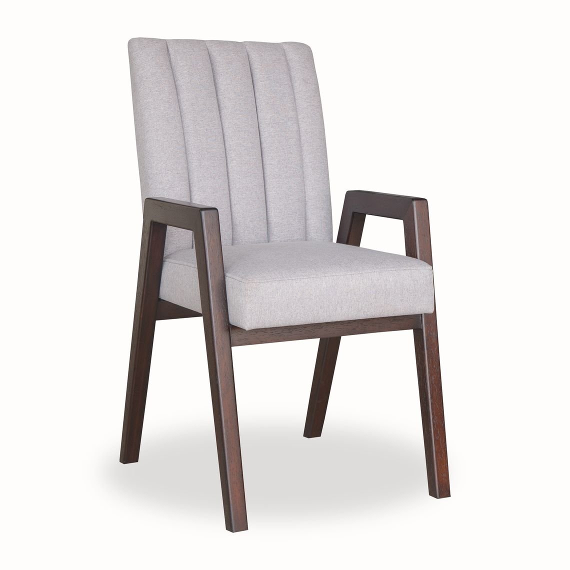 Silla lineal moderna color gris con vengue